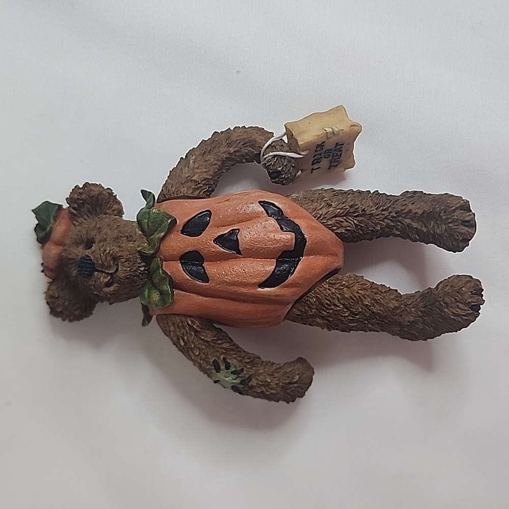 BNIB Boyds Bears The Shoe Box Bears Bradley Boo Bear...Countin' The Treats Figur
